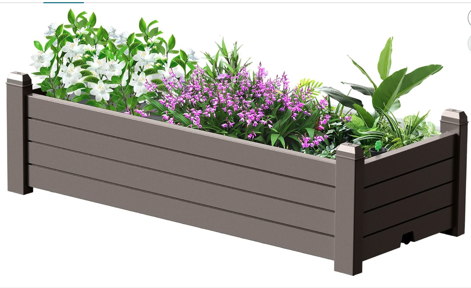 New. Garden Bed, Plant Stand with Lockable Wheels