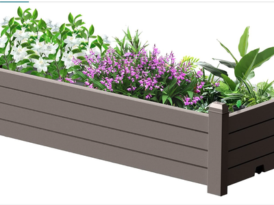 New. Garden Bed, Plant Stand with Lockable Wheels