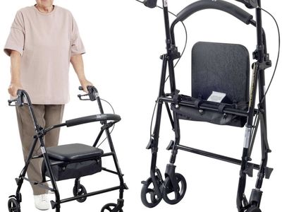 Rollator Walker With Seat And Storage