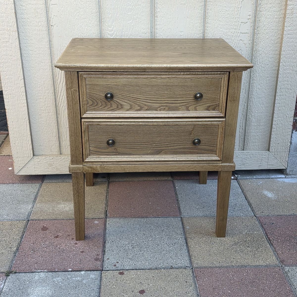 2 Drawer Solid Wood Nightstand