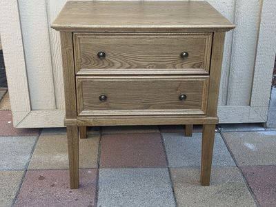 2 Drawer Solid Wood Nightstand