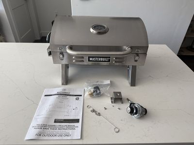 NEW Masterbuilt Propane Grill + Heavy Duty Folding Grill Cart