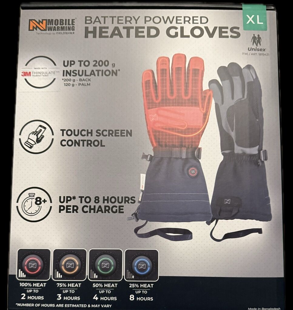 Field Sheert Battery Operated Heated Gloves