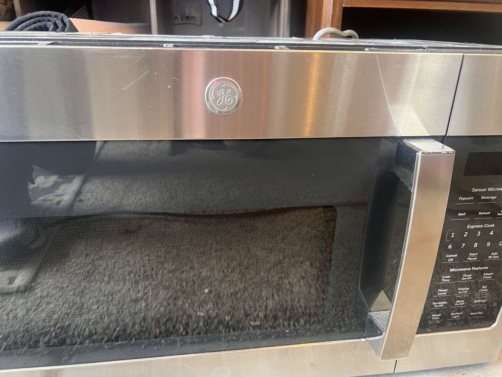 GE Sensor Microwave Oven - Stainless Steel Over-the-Range
