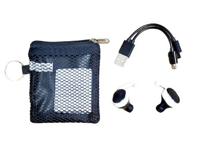 TWS Wireless Earbuds with Pouch, Colors Vary #94551
