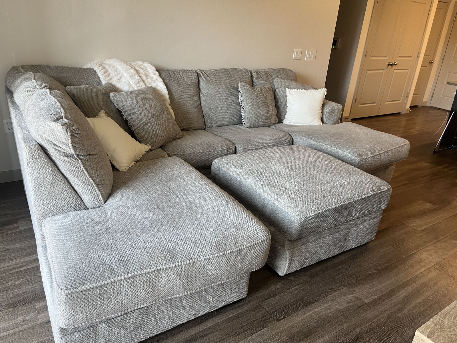 Grey Fabric Couch