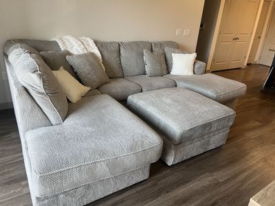 Grey Fabric Couch