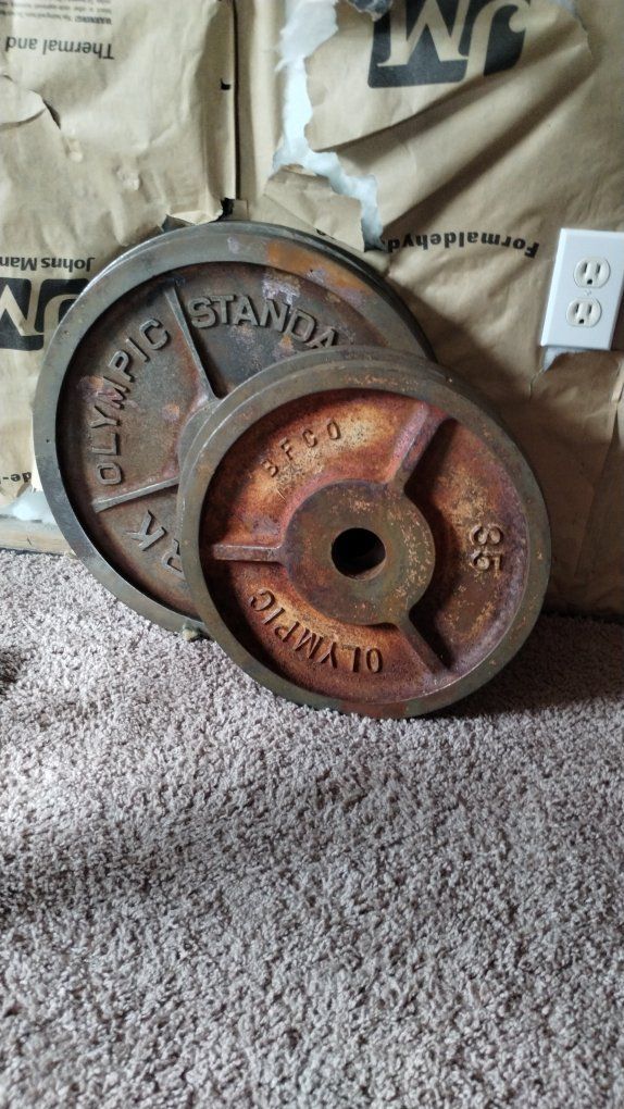 35 & 45 pound Olympic plates
