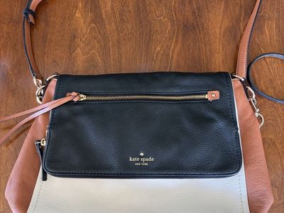 Kate Spade New York Tricolor Leather Crossbody Handbag