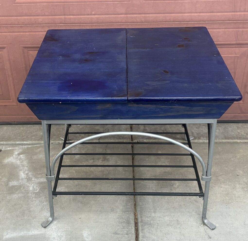 Solid Wood Table With Storage