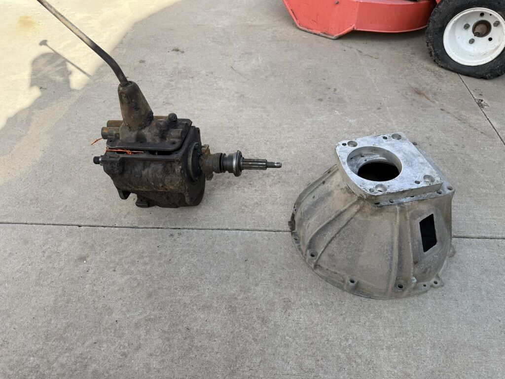 T-90A transmission adapted to bolt to AMC/Jeep 258/4.2L engine