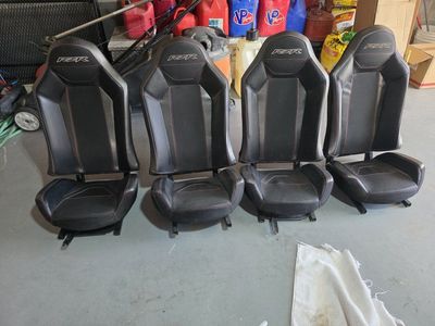 Polaris RZR Black & Red Stitch XP 1000 Bucket Seats (Set of 4)