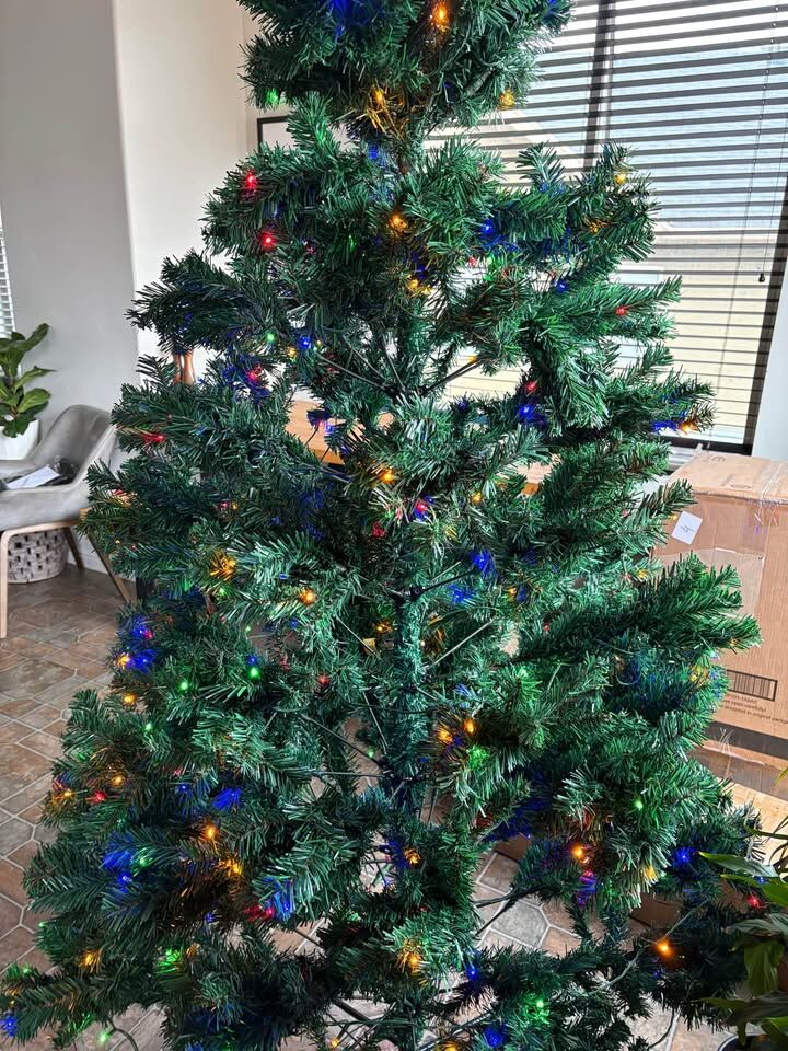 New In Box Christmas Tree With Lights