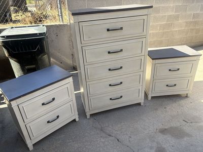 Del mar dresser and night stands