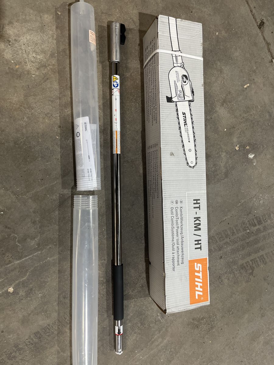 STIHL HT-KM Pole Pruner Attachment and STIHL HT-KM Shaft Extension (part number 4140 710 7143)