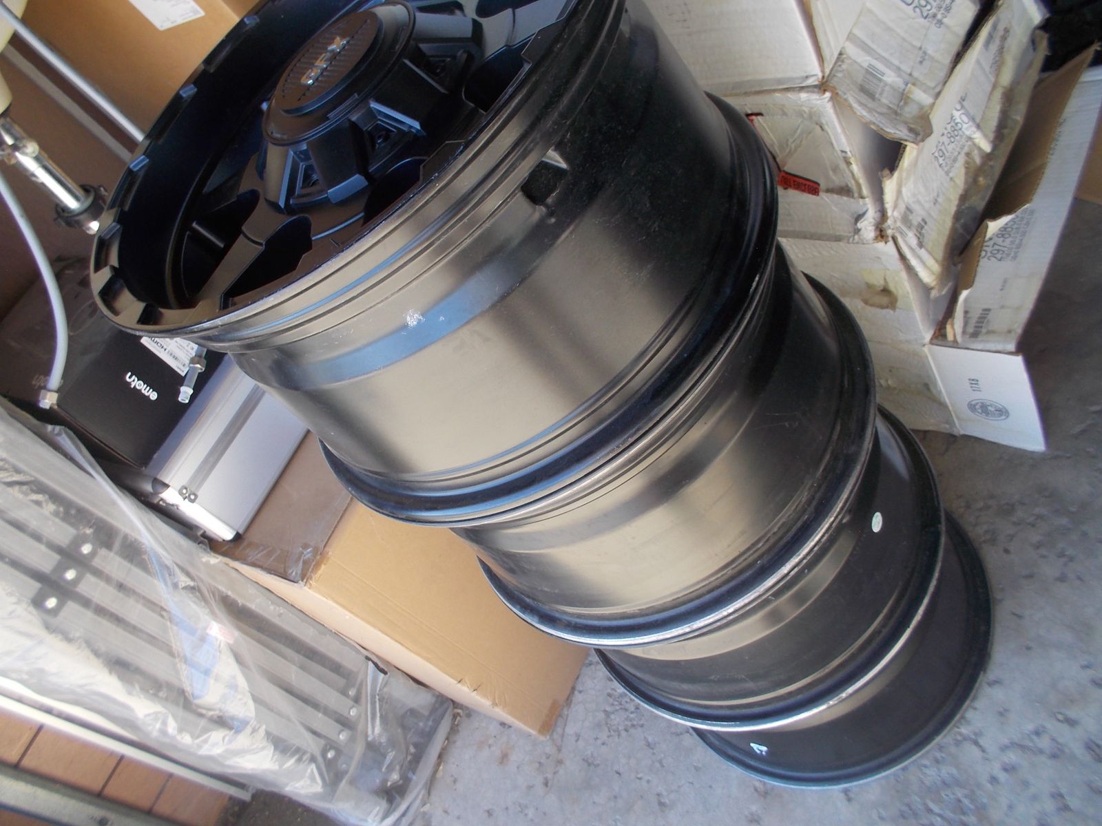 BLACK 9X17 8 LUG 8X6.5 / 8X165 GFX WHEELS