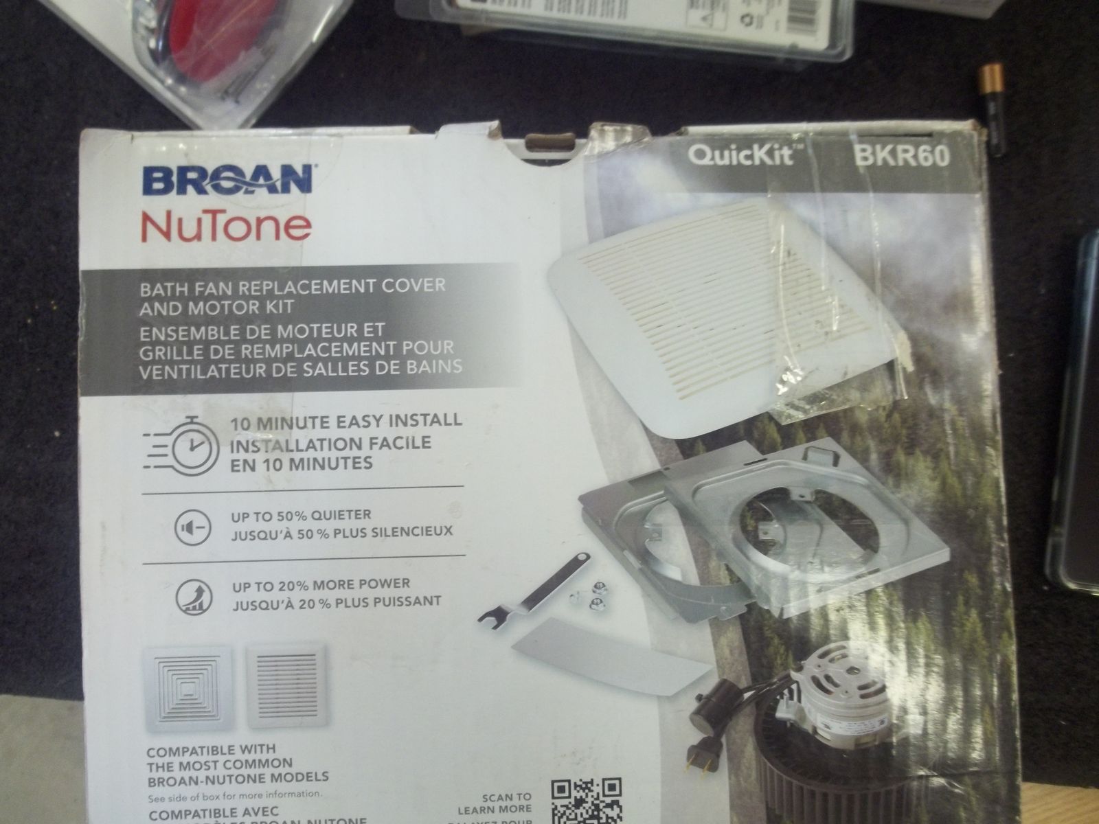 Broan Nutone Bath Fan and Motor Replacement