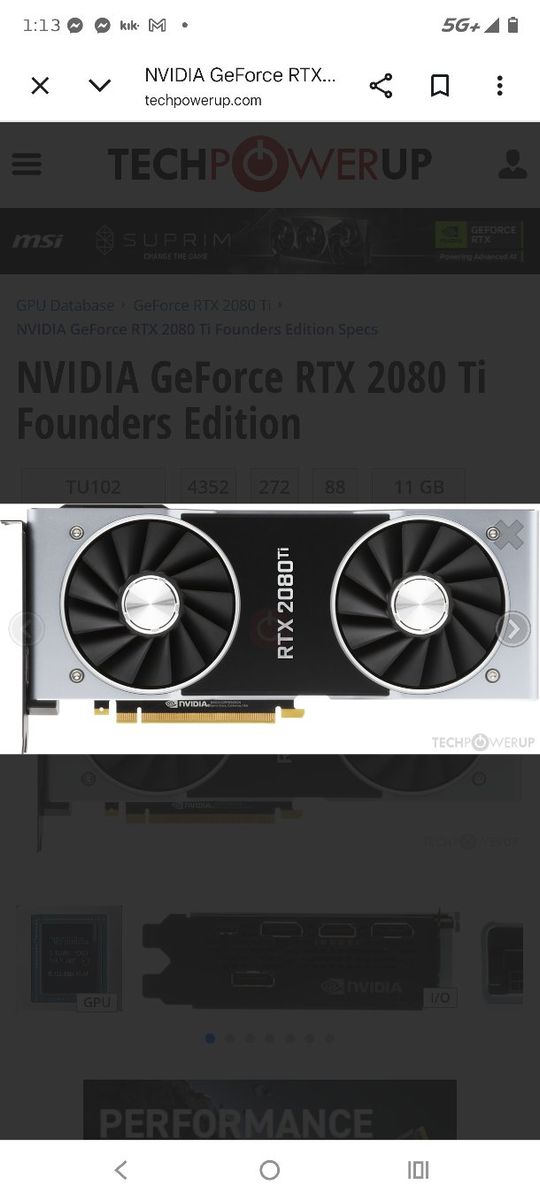 Nvidia RTX 2080 TI FOUNDERS EDITION