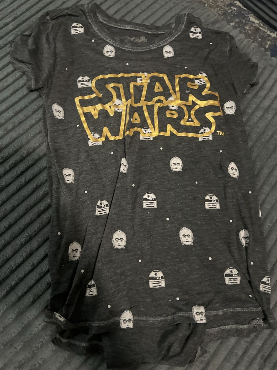 Star Wars Droid All-Over Print Gray T-Shirt