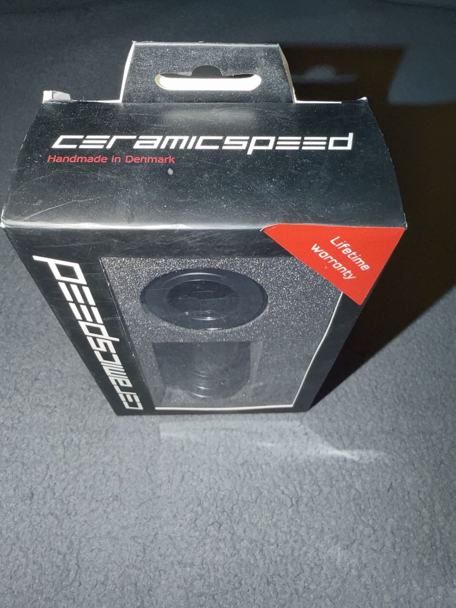 CeramicSpeed Bottom Bracket Coated T47a/92 Road Bike Component, Black, Handmade in Denmark