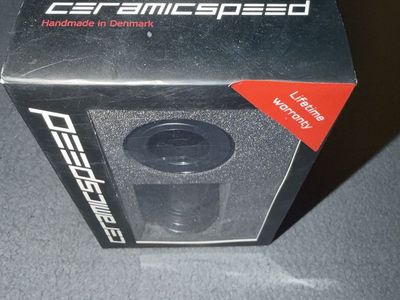 CeramicSpeed Bottom Bracket Coated T47a/92 Road Bike Component, Black, Handmade in Denmark