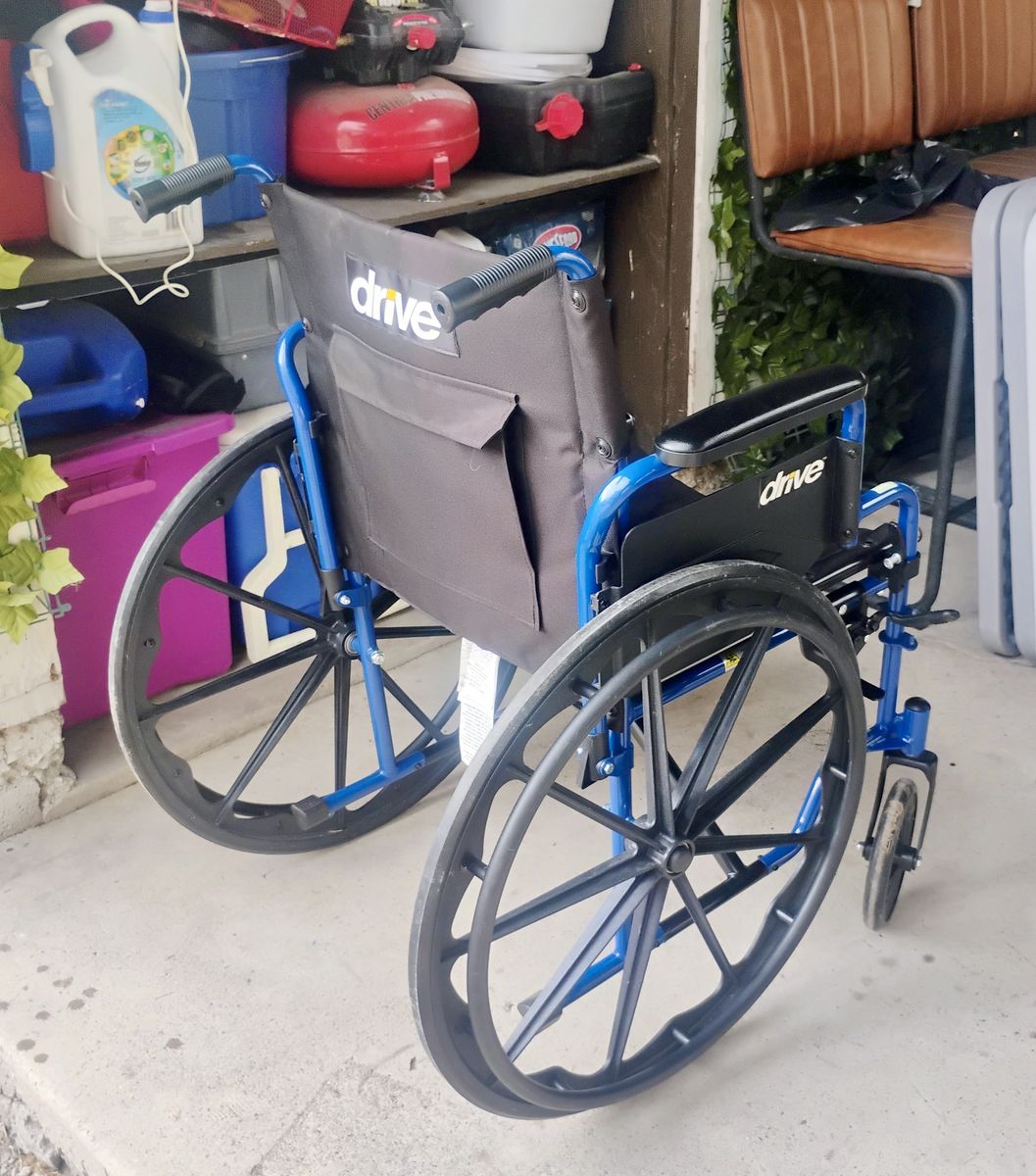 Drive Blue Wheelchair with attachment