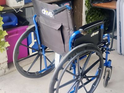 Drive Blue Wheelchair with attachment