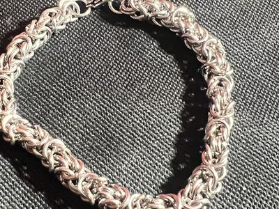 Stainless steel Byzantine Chainmail Bracelet with Lobster Clasp