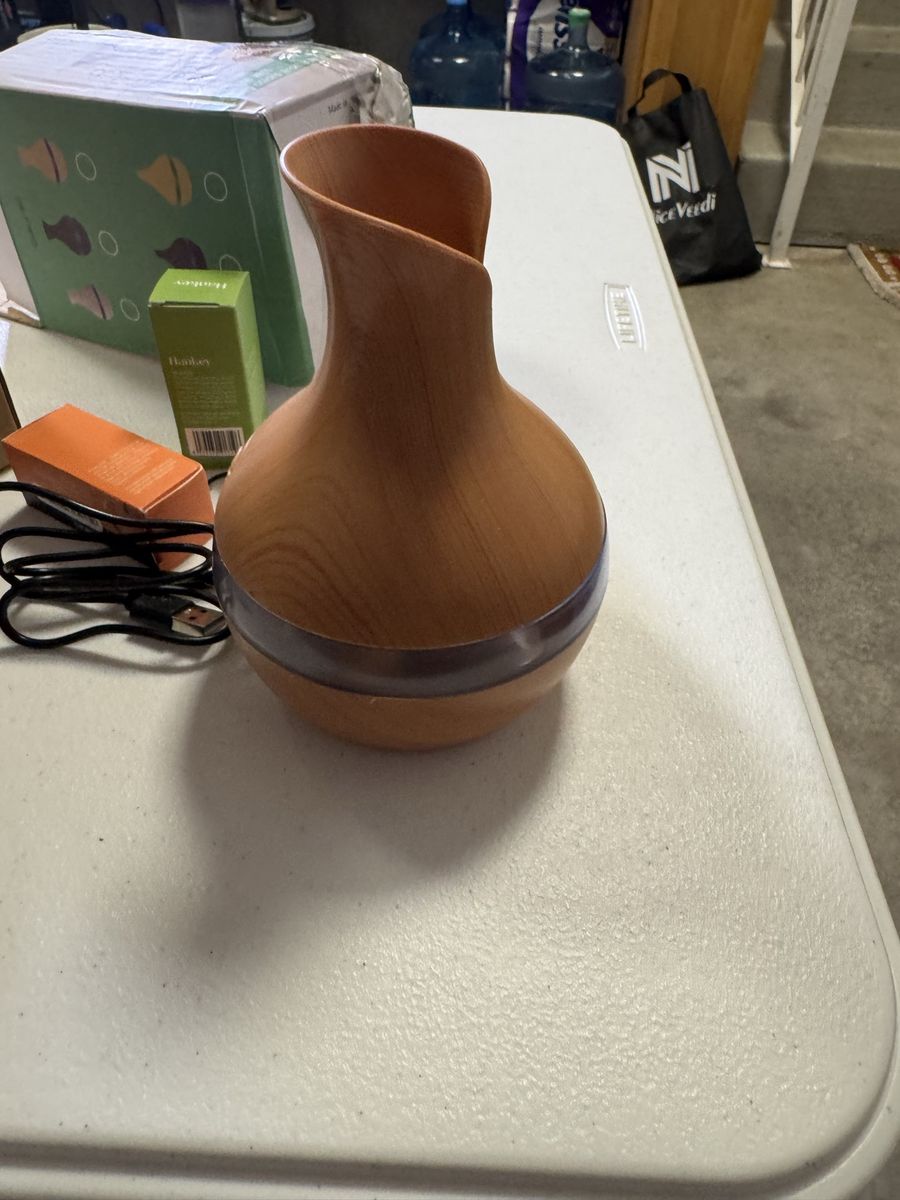 Aroma Essential Oil Diffuser, Wood Grain Style