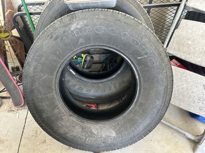 Three Firestone Wilderness LE Tires