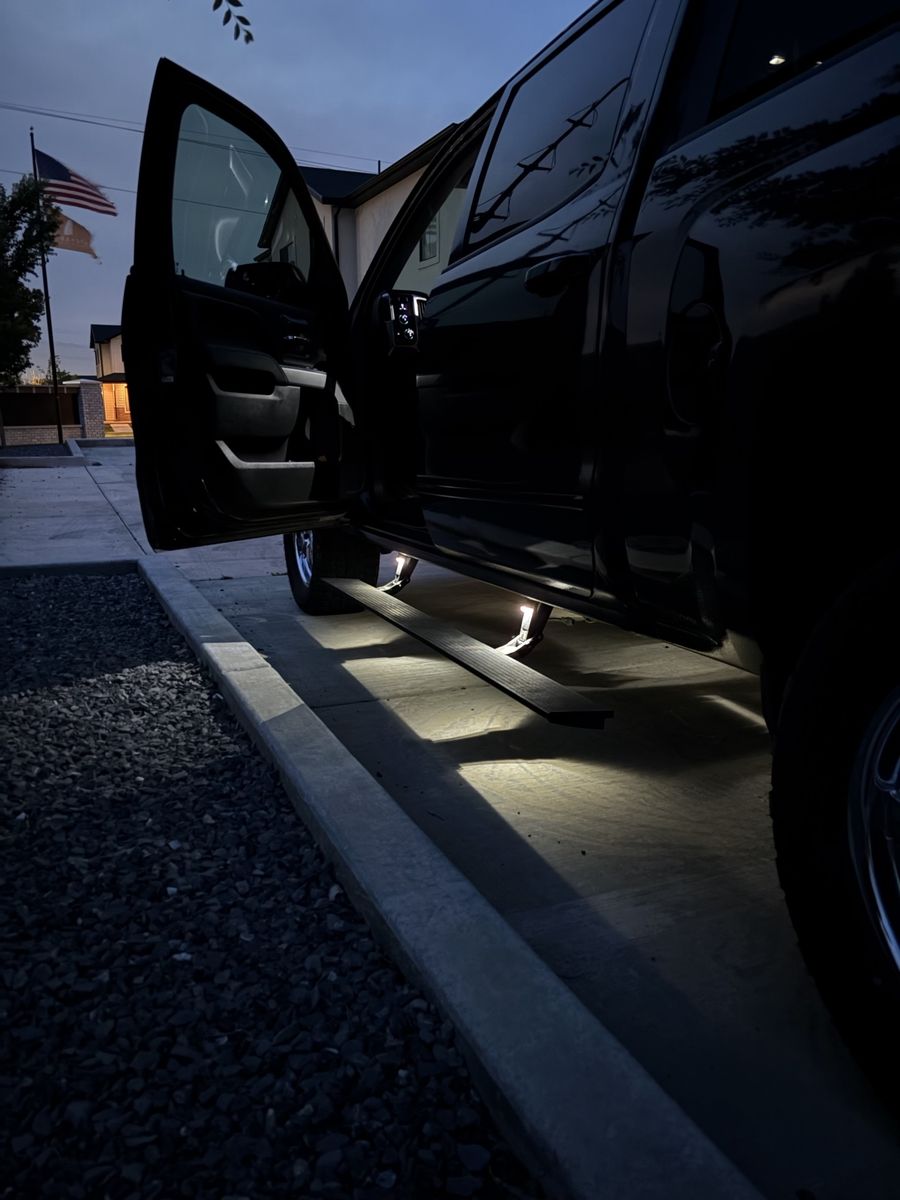Black Running Boards with LED Lights for Truck
