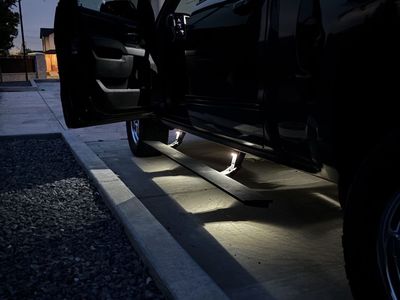 Black Running Boards with LED Lights for Truck