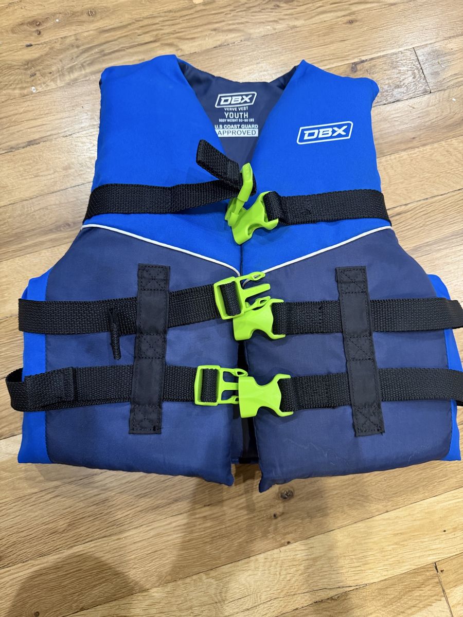 DBX Verve YOUTH Life Vest - Type III PFD, USCG Approved, 50-90 lbs, Ski/Wakeboarding