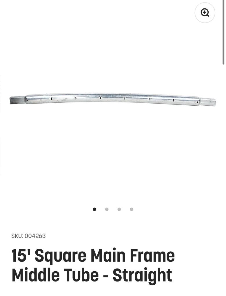 Middle Tube (straight) For 15' Skylander Trampolin