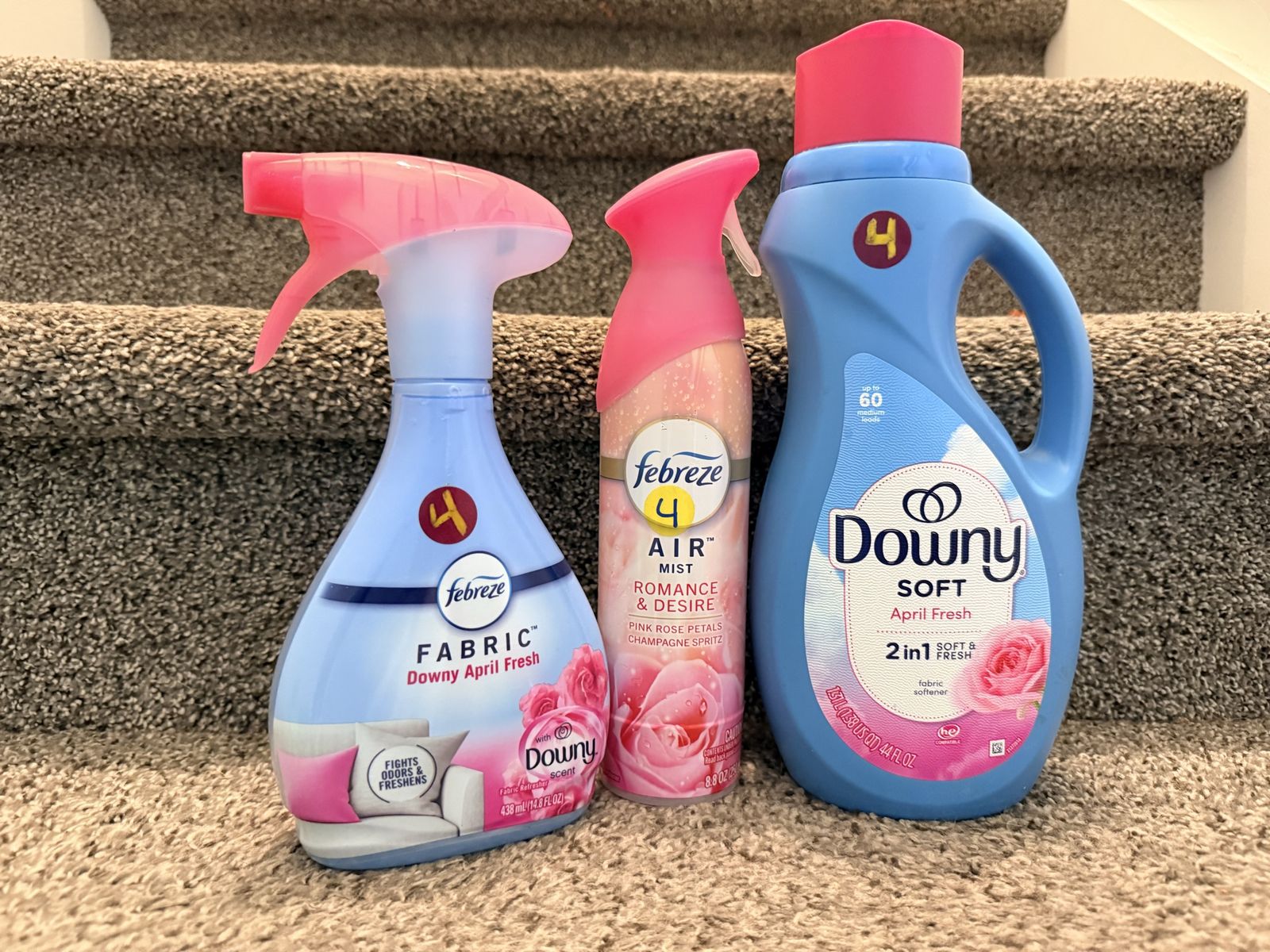 Febreze & Downy April Fresh Bundle: Fabric Refresher, Air Mist, & Liquid Fabric Softener