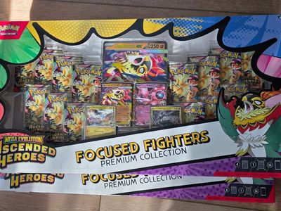 Pokémon TCG Mega Evolution Ascended Heroes Focused Fighters Premium Collection Box