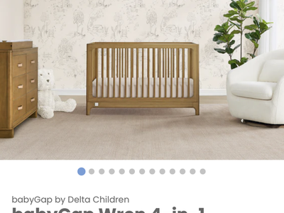 Brand New Crib and Dresser set! Baby gap x Delta Children