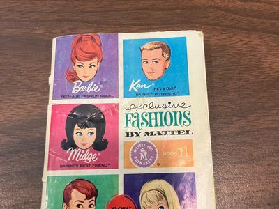 Vintage 1963 Mattel Barbie Exclusive Fashions Booklet #1