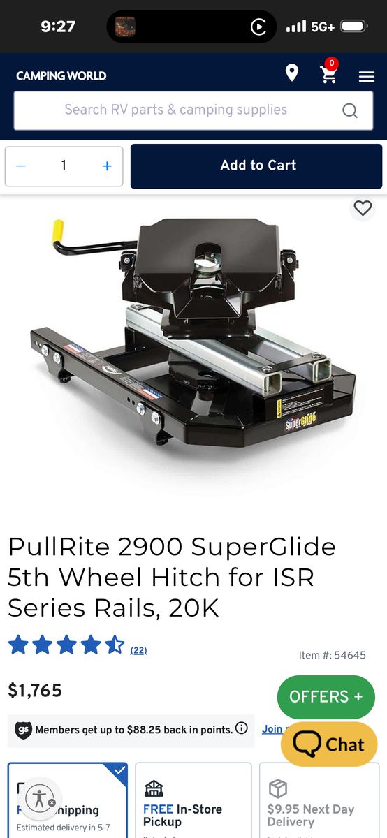 PullRite SuperGlide 5th Wheel Hitch