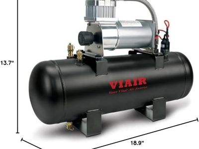 VIAIR 150 PSI High-Flow Air Source Kit | Portable On Board Air Compressor with 2 Gallon Tank