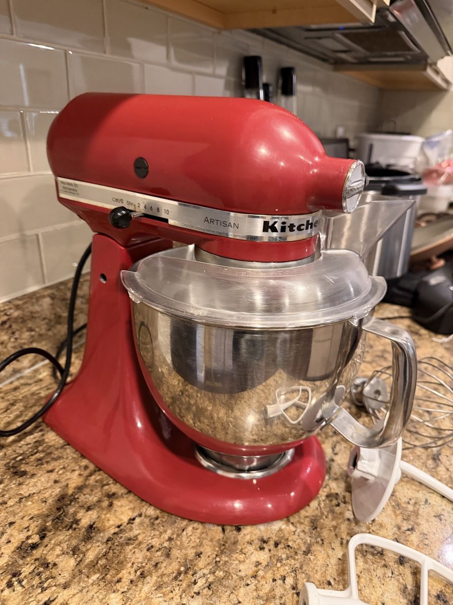KitchenAid Artisan Stand Mixer - Empire Red, 5 Quart, Tilt-Head with Attachments