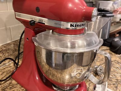 KitchenAid Artisan Stand Mixer - Empire Red, 5 Quart, Tilt-Head with Attachments
