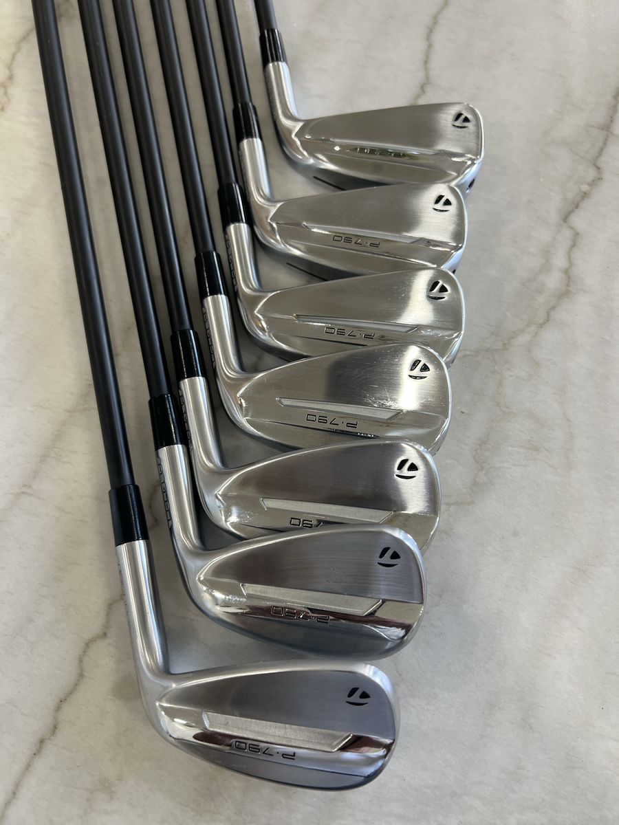 TaylorMade P-790 Graphite Irons (5-AW) Stiff Flex, Upgraded WINN Sof-Tec Grips, Right-Handed