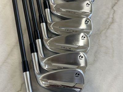 TaylorMade P-790 Graphite Irons (5-AW) Stiff Flex, Upgraded WINN Sof-Tec Grips, Right-Handed