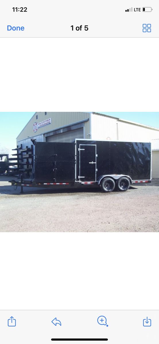 16 foot trailer with dump bed