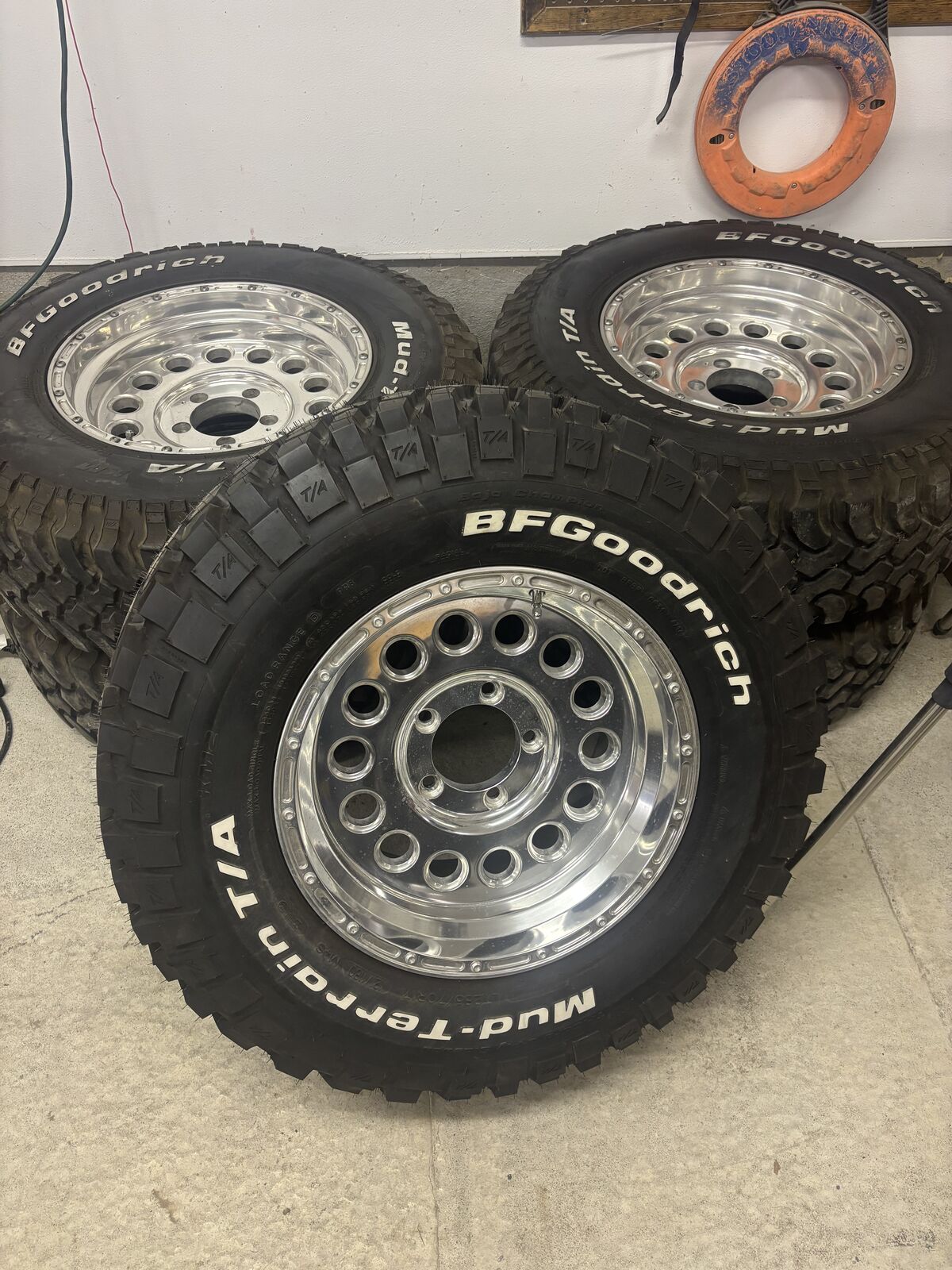 KM2 Mudd Terrain Tires and 17 Wheels 5-5.5