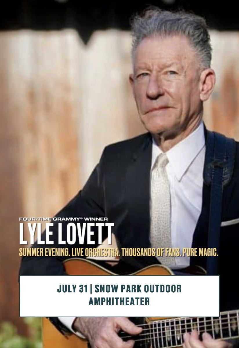 Lyle Lovett - Friday July 31 7:30p Deer Valley - 1 seated ticket