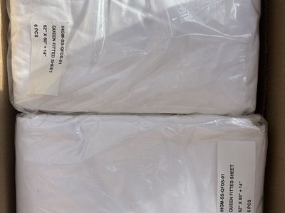 24 - New 14” Queen Fiitted Sheets