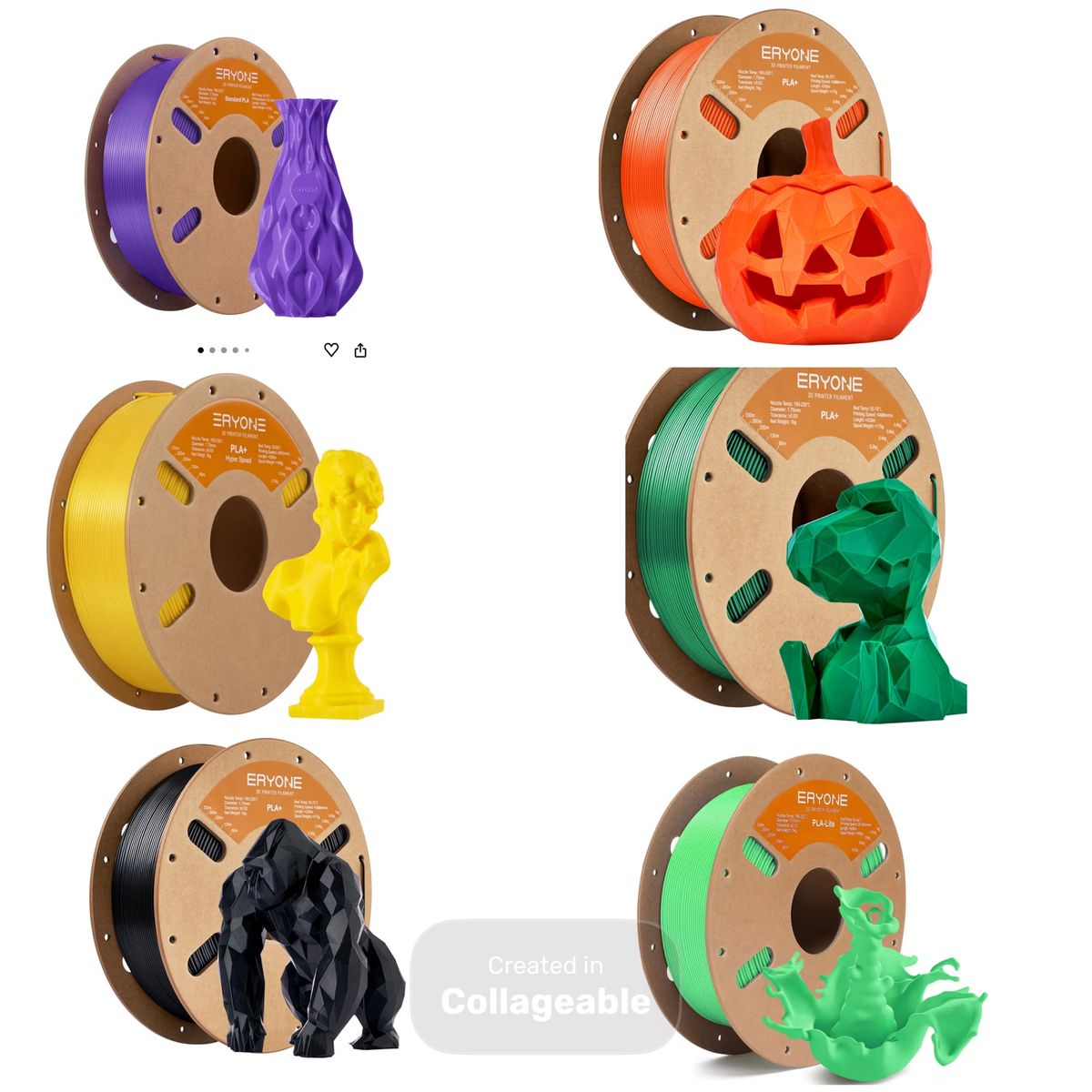 Eryone premium PLA Plus Filament 1kg 1.75mm