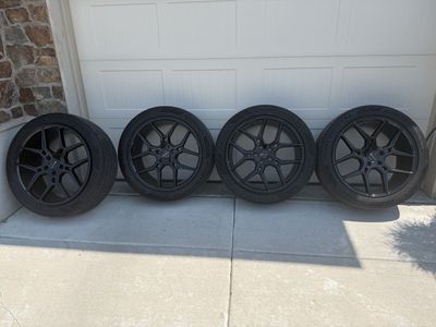 20” Black Wheels 5 x 114.3 bolt pattern